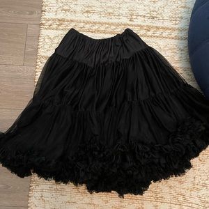Unique Vintage Black Petticoat